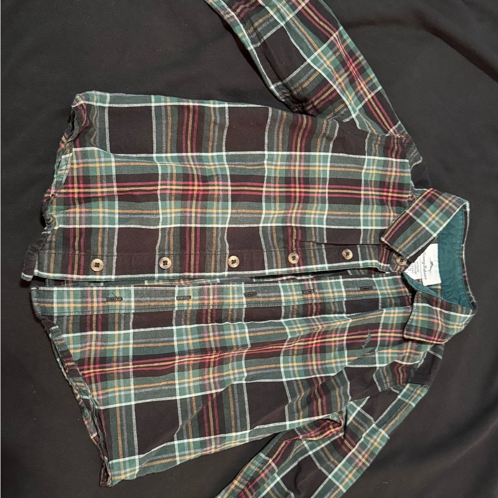 Tommy Bahama Multicolor Plaid Kids Button Down Shirt
